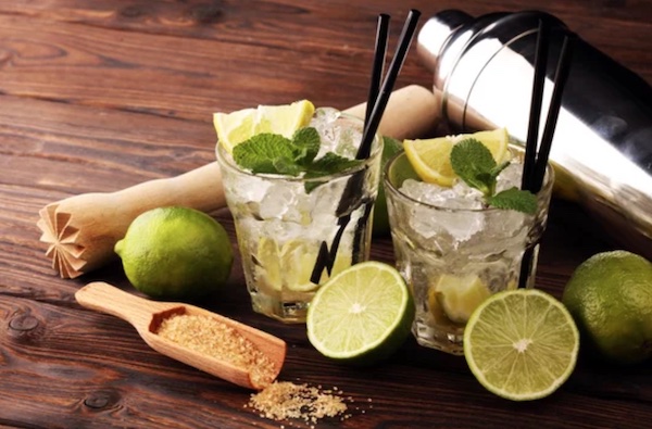 Mojito cocktail à base de rhum blanc