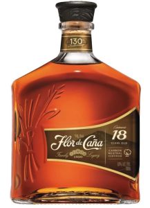 Bouteille de rhum ambré flor de cana