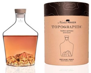 carafe à rhum en verre soufflé à la main